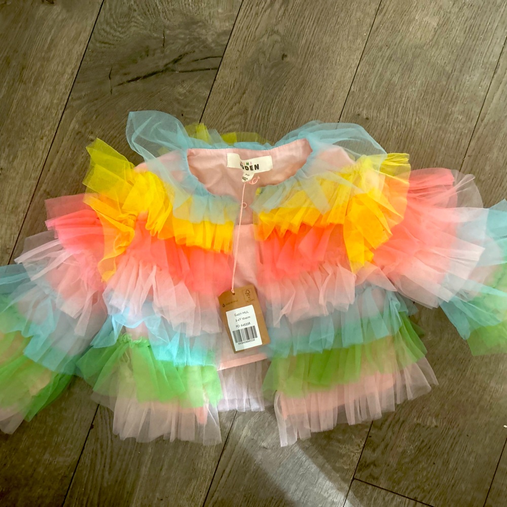 Toddler fancy ruffle jacket